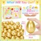 Fillable Easter Eggs 50Pcs Plastic Golden Eggs for Easter Basket Stuffers,Easter Gifts for Kids Party Favors Pinata Candy Goodie Bags Treasure Box Toys Fillers Easter Egg Hunt Games Decorations